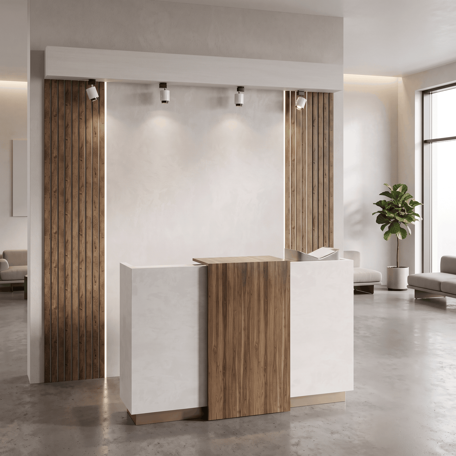 Reed Compact Reception Desk