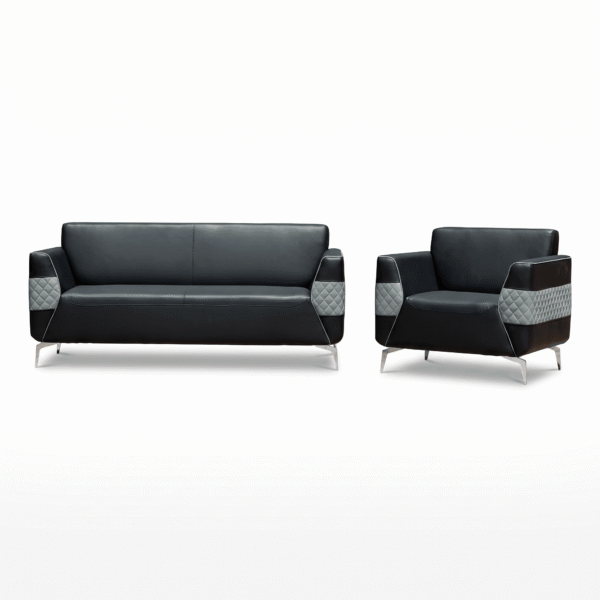 Sofa 04 - White Background Onyx Executive Lounge Set