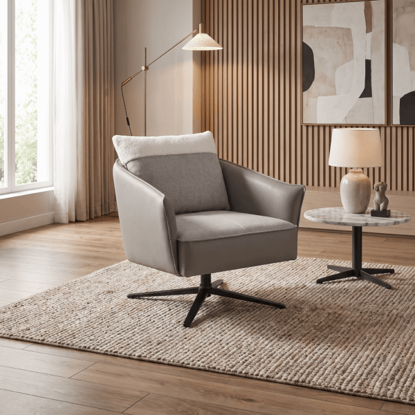 Halo Grey Swivel Lounge Chair