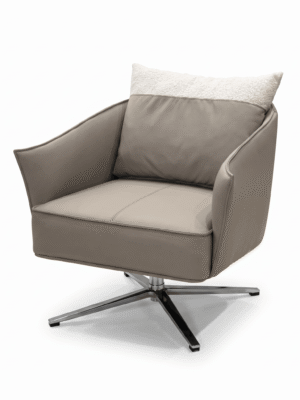 Halo Grey Swivel Lounge Chair
