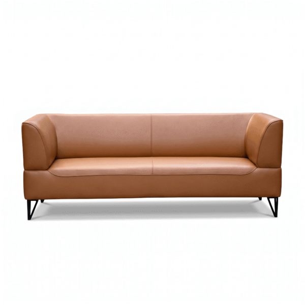 Sofa 11 - White Background Cove Cognac Sofa