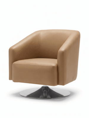 Orbit Cognac Swivel Chair