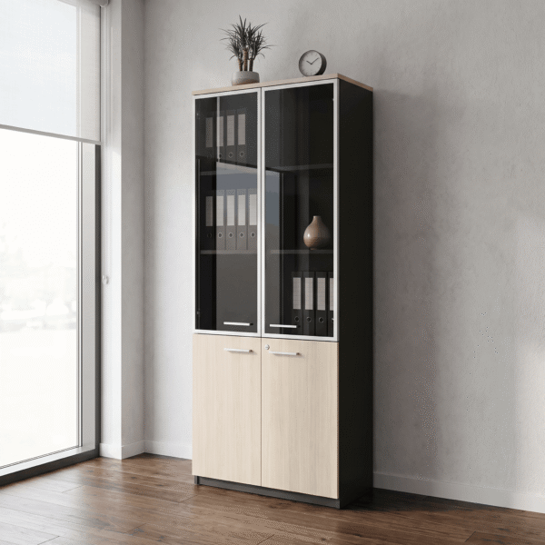 Vista Two-Tone Display Cabinet
