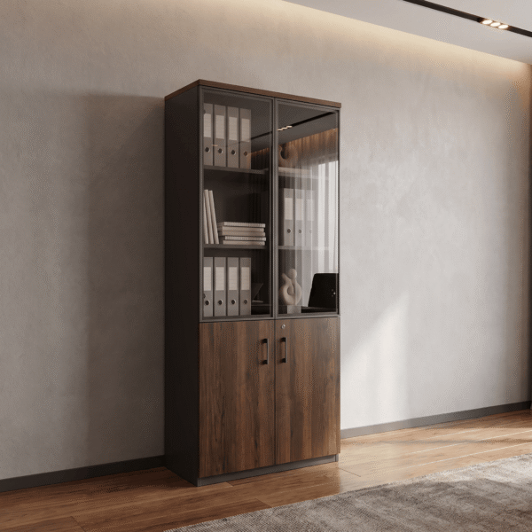 Storage Unit 05 - Lifestyle Walnut Vista Display Cabinet