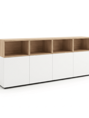 Nook White Low Office Cabinet