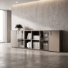 Bridge Taupe Office Credenza