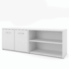 Clear White Storage Credenza