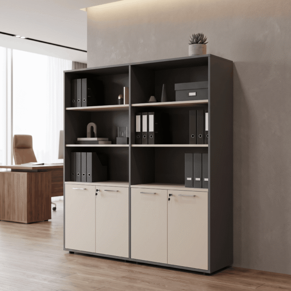Mono Two-Tone Office Cabinet