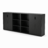 Noir Open-Center Credenza