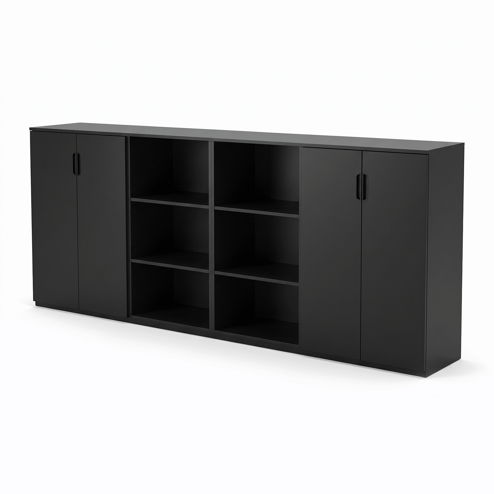 Noir Open-Center Credenza